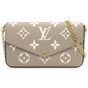 Louis Vuitton Felicie Pochette Tourterelle Crme Empreinte Shoulder Bag